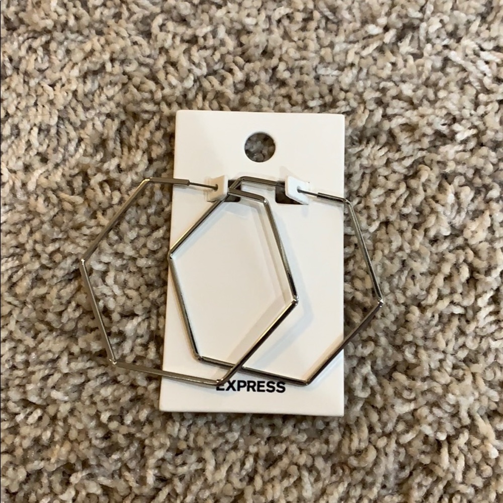 Octagon Hoop Earrings